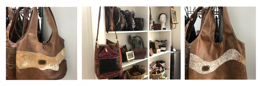 A View of the Leather goods at Silver and Leather Co